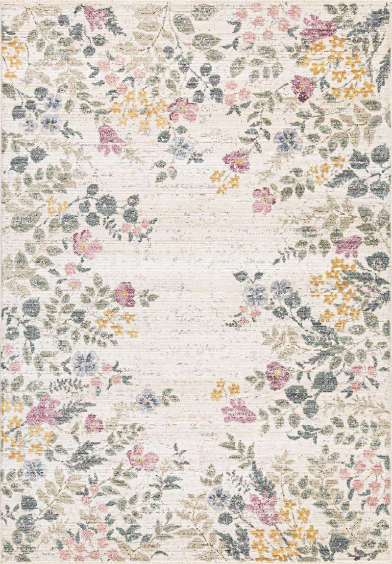 Carpette floralie 59001w   5x8   