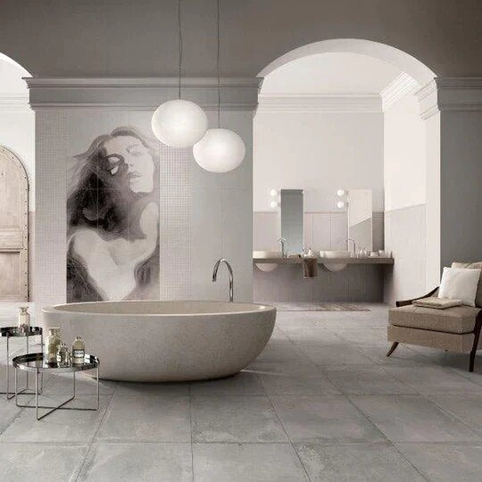 Ciment art grey 24'' x 24''