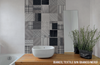 MONO COLORS TEXTILE BIANCO/NERO POLISHED 9X9