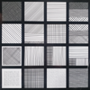 MONO COLORS TEXTILE BIANCO/NERO POLISHED 9X9