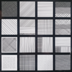 MONO COLORS TEXTILE BIANCO/NERO POLISHED 9X9