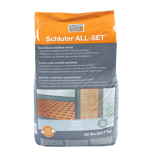 CIMENT SCHLUTER  ALL-SET GRIS 50 LBS