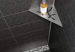 SHELF COIN TRIANGULAIRE CURVE    8 1/4'' X 8 1/4''   SES1D6EB