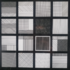 MONO COLORS TEXTILE BIANCO/NERO POLISHED 9X9